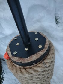 Drevený Dubový loglift, klada, činka....posledny ks - 9