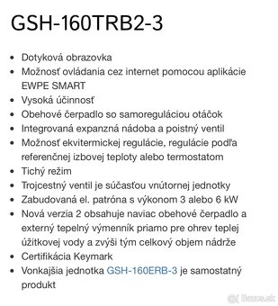 tepelné čerpadlo,zostava SINCLAIR S-THERM 4 - 9