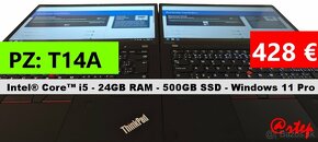 Notebook Lenovo ThinkPad - i5/24GB RAM/500GB SSD/ Win 11 Pro - 9