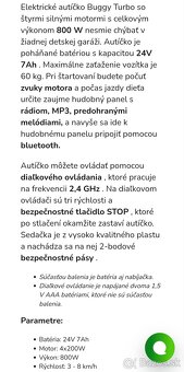 Detské autíčko 4x4 800W - 9