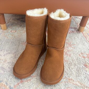 Kožené LAMO Boots čižmy vnútro z ovčej vlny - 9