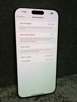 Nový iPhone 16 Pro MAX 256gb Desert Titanium 100%batéria - 9