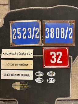 Plechové tabule, smaltovné tabule - 9