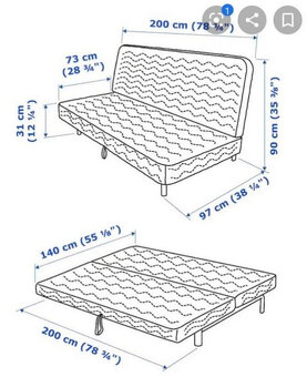 Rozkladacia pohovka (posteľ) IKEA Beddinge - 9