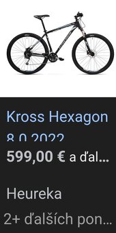 KROSS Hexagon X8, kolesá 26x2,1, rám L - 9
