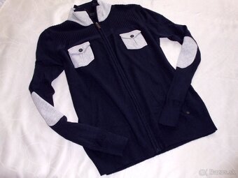 Gaudí pánsky sveter tmavodrý   L - 9