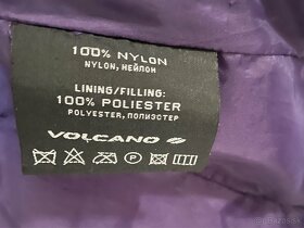 Volcano Fialová vatovaná páperová vesta XS 34 - 9