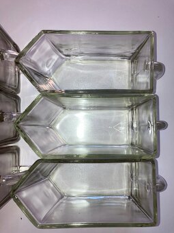 5 ks Sklenena doza, nadoba, zasobnik na pochutiny - 9