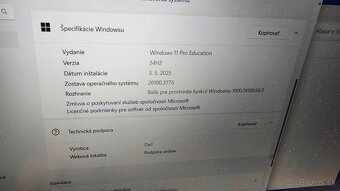 Zachovalý notebook Dell - krabica, nabíjačka, záruka - 9