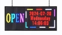 Farebná svetelná LED reklama panel displej 103x45cm - 9