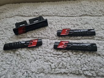 Cierne a sive Napisy S-LINE pre AUDI - 9