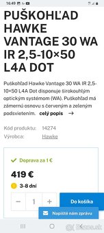 Puškohĺad Hawke Vantage 30 WA IR - 9