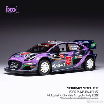 Modely Ford Puma Rally1 1:18 IXO - 9