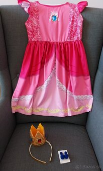 Šaty a doplnky Princezná Peach 140 - 9
