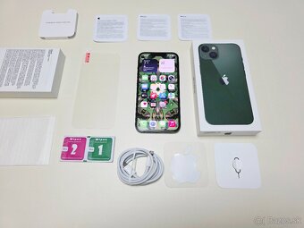 APPLE IPHONE 13 128GB ZELENÝ ,ZDRAVIE BATERKY 100% - 9