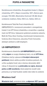 Chladnička s mrazničkou LG GBP62PZXCC1 - 9