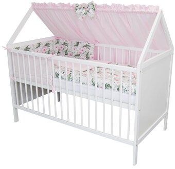 Detská postielka domček 120x60 so zábranou navyše - 9