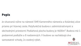 Prenájom kancelárie 24,79m2 na Nám. SNP, Staré Mesto - 9