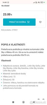 Prebaľovací pult Klups na komodu 45cm - 9