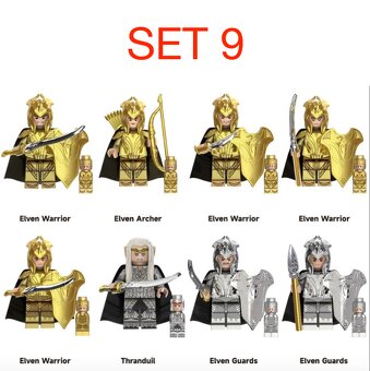 Figúrky pán prsteňov 2 (8ks) typ lego, nové - 9