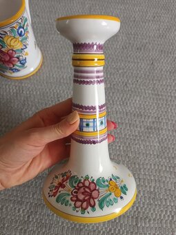 Modranská keramika - hrnček a svietnik - 9