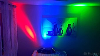 4ks led par reflektory na diaľkové ovládanie s TAŠKOU - 9