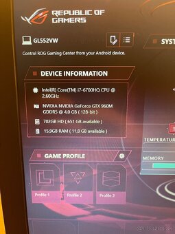 ASUS ROG G552VW, i7 6700HQ, 16Gb Ram, Gtx 960M, 256Gb SSD - 9