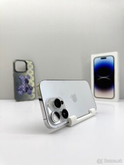 iPhone 14 PRO 128GB SILVER TOP STAV ORIGINÁL+PRÍSLUŠENSTVO - 9