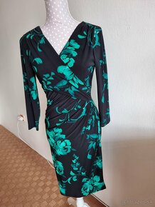 luxusné čierno-smaragdové šaty Ralph Lauren veľ.S - 9