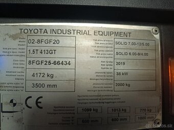 Čelni vysokozdvižný vozík Toyota 02-8FGF20 - 9