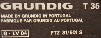 Predám raritnú vintage zostavu Grundig Series 35 - 9