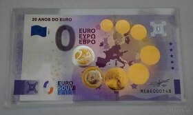 0€ / 0 euro suvenírová bankovka prítlač gold - výmena - 9