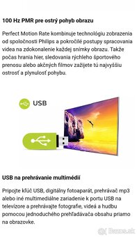 Televízor Philips 56cm+ držiak - 9