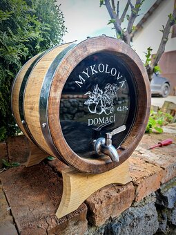 Dubový sud so skleneným čelom - 9