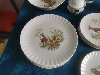Poľovnícky set, porcelan - 9