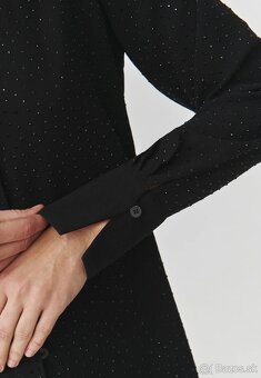 čierna trblietavá blúzka nová S - 9