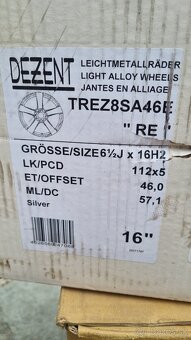 Elektrony R16 5x112 DEZENT/nové/OCTAVIA,GOLF,PASSAT,JETTA - 9