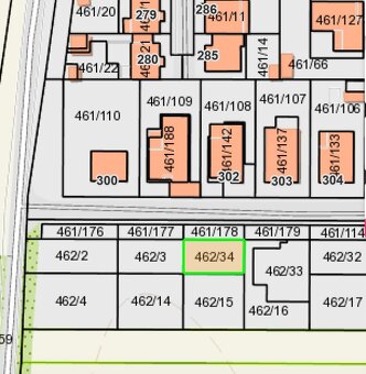 Stavebný pozemok 690 m², Vrádište s IS - 9
