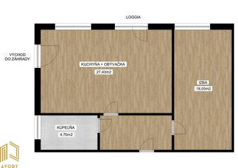 NOVÝ 2 – IZB. BYT (58m2) s BALKÓNOM a ZÁHRADOU, SENICA - 9