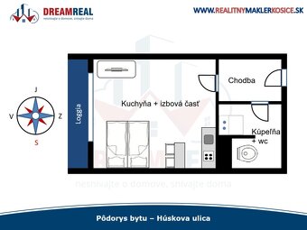 Pekná zrekonštruovaná garsonka Húskova ul. - 9