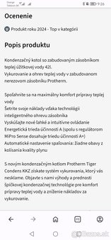 🔥 Predám kondenzačný kotol Protherm Tiger Condens 20/26 KKZ - 9