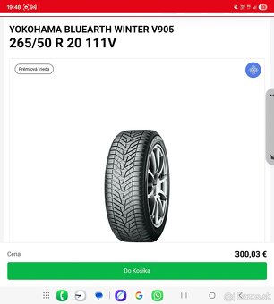 Yokohama BluEarth Winter V905 265/50 R20 111 V XL,RPB - 9