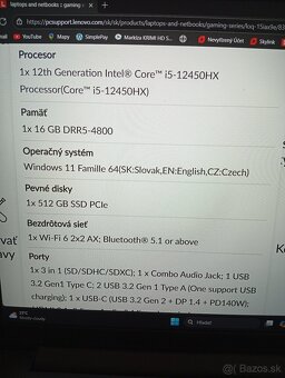 HERNY NOTEBUK LENOVO LOQ NOVY V ZARUKE - 9