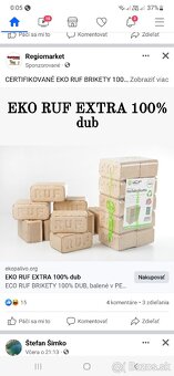 Predám Originál RUF Brikety Tvrdé Palivové Drevo - 9