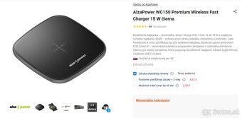 Bezdrôtová nabíjačka 15W AlzaPower - 9