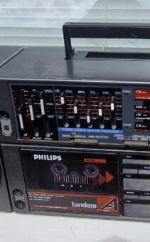 3D zvuk  PHILIPS BOOMBOX 230v 12v Baterky FM kazeťák - 9