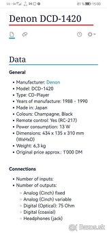 DENON DCD 1420 CD player - 9