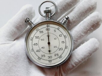 Sovietske vojenske masivne stopky chronometer v krabici - 9