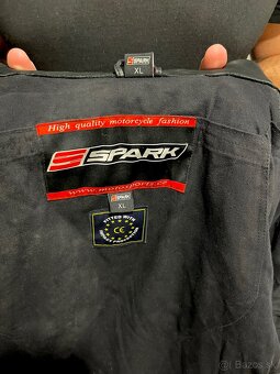 Pánska kožená moto bunda SPARK - XL - 9