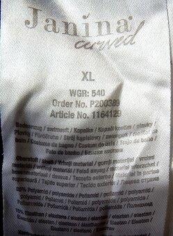 Čierno biele jednodielne plavky JANINA, v.XL/XXL - 9